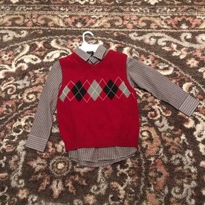 Boy’s shirt and sweater vest🌞